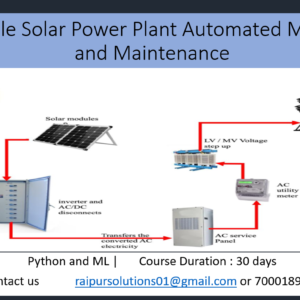 Large Scale Solar Power Plant Automated Monitoring and Maintenance