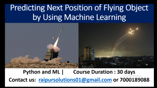 Predicting Next Position of Flying Object by Using Machine Learning