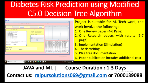 Diabetes Risk Prediction using Modified C5.0 Decision Tree Algorithm