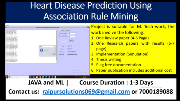 Heart Disease Prediction Using Association Rule Mining